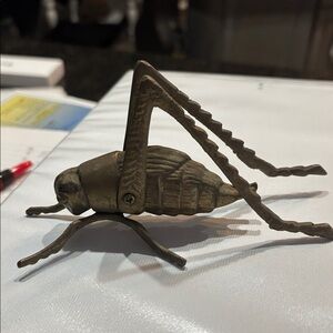 VTG Large Brass Grasshopper; Missing antennae, Avant Garde, Collectible, Stylish